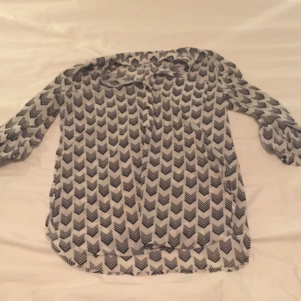 Chevron print blouse